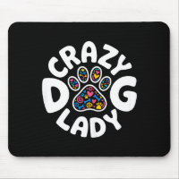 Crazy Dog Lady Shirt Funny Women Kids Dog Lover Ow