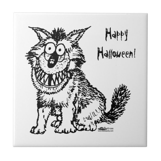 Crazy Dog Tile (Front)