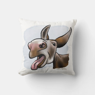 Crazy Donkey Cartoon Cushion
