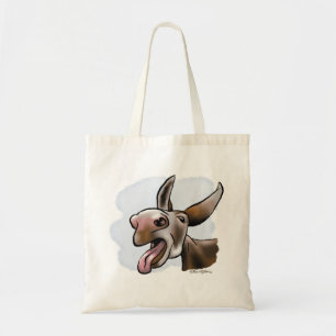 Crazy Donkey Cartoon Tote Bag