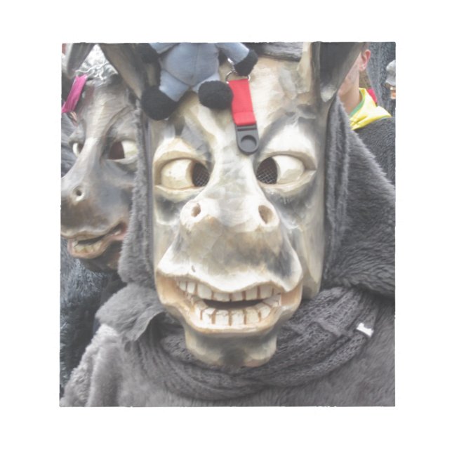 Crazy Donkey Mask Notepad (Front)