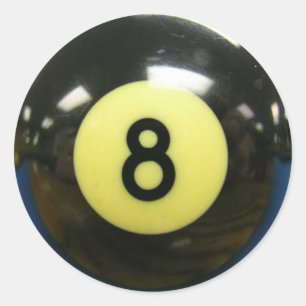 Crazy Eights 8) Classic Round Sticker