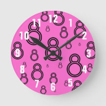 CRAZY EIGHTS clock