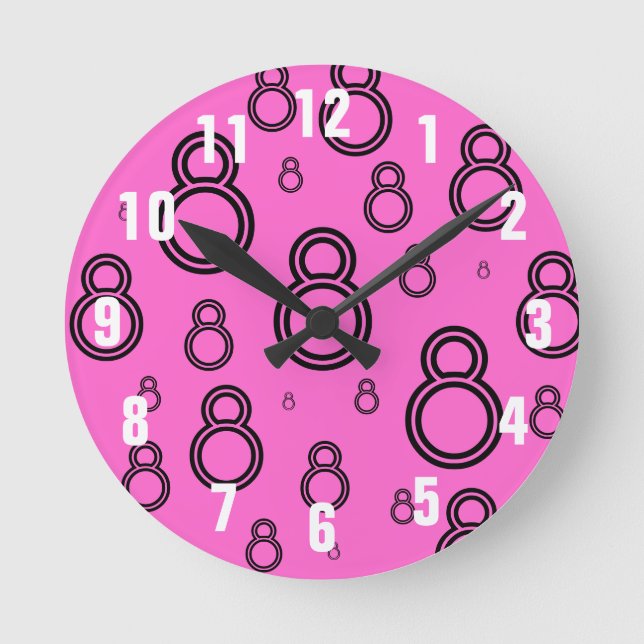 CRAZY EIGHTS clock (Front)