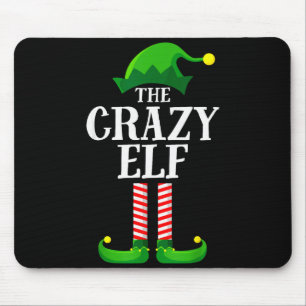Crazy Elf Matching Family Group Christmas Party Py Mouse Mat