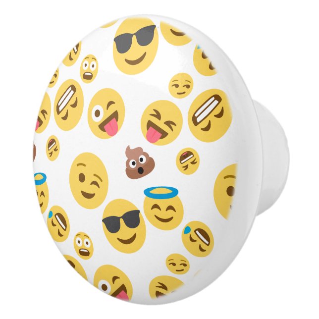Crazy Emojis Ceramic Knob (Right)