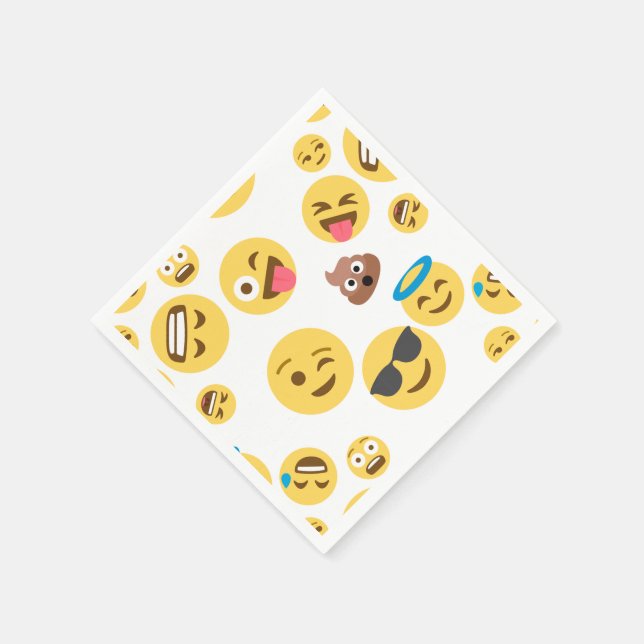 Crazy Emojis Napkin (Corner)