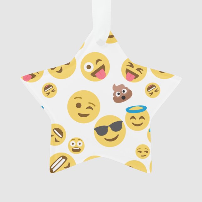 Crazy Emojis Ornament (Front)