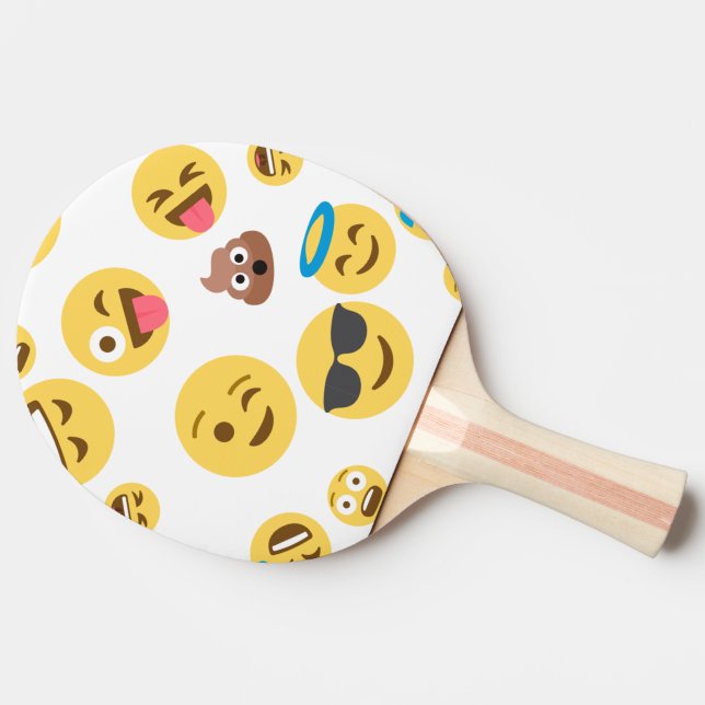 Crazy Emojis Ping Pong Paddle (Side)