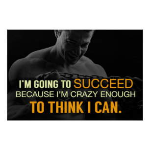 Crazy Enough Motivational Poster
