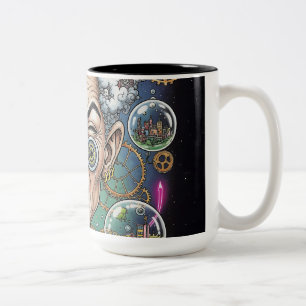 Crazy Expression Caricature Mug – Unique Artistic