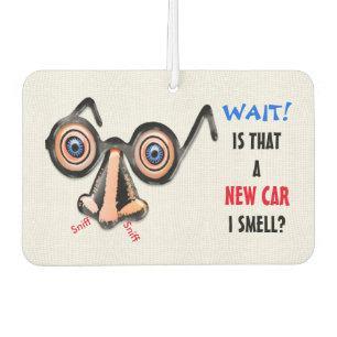 Crazy Eyes Nose Glasses Smells New Car Car Air Freshener