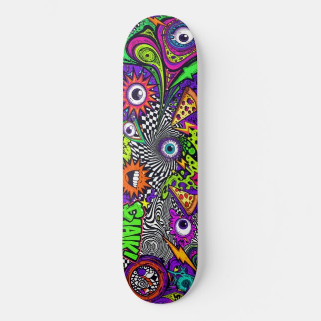 CRAZY Eyes Skateboard (Front)
