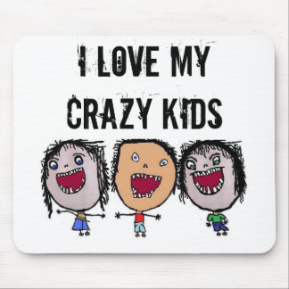 Crazy Face Cartoon Kids Mouse Mat
