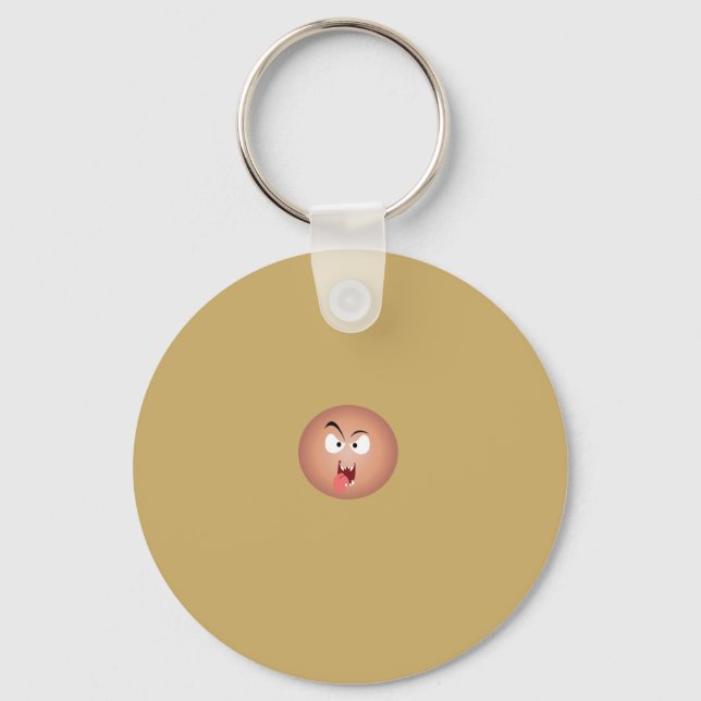 Crazy Face Keychain (Front)