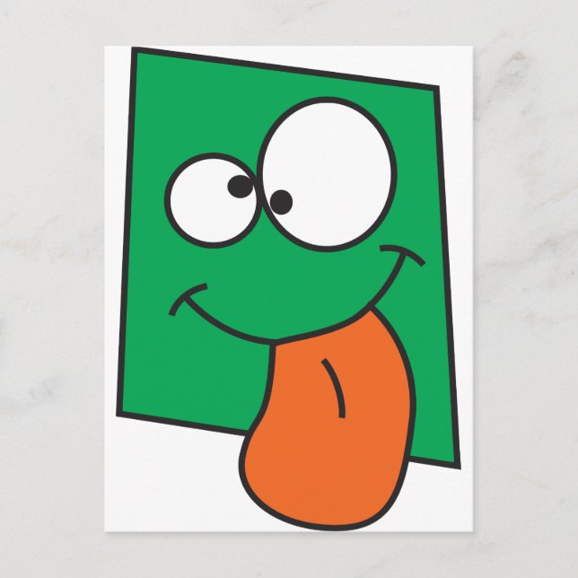 Crazy Face Postcard (Front)