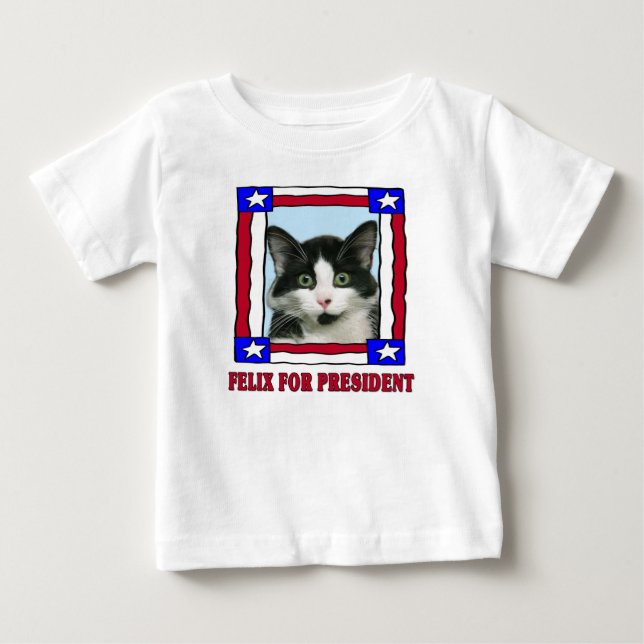 Crazy Felix the Cat For President T-Shirt (Front)