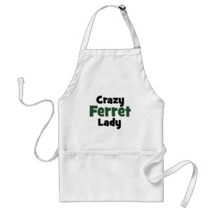 Crazy Ferret Lady Standard Apron