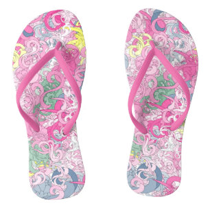 Crazy Floral Flip Flops