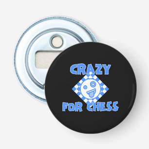 Crazy for chess bottle opener