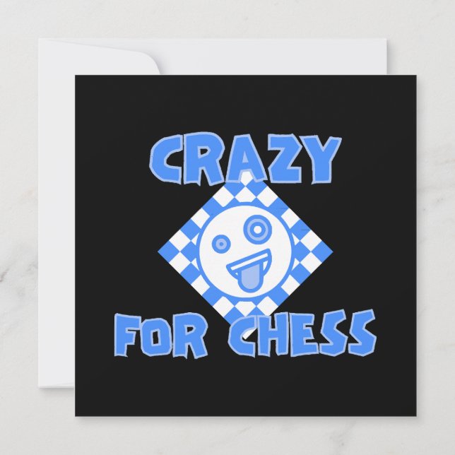 Crazy for chess invitation (Back)