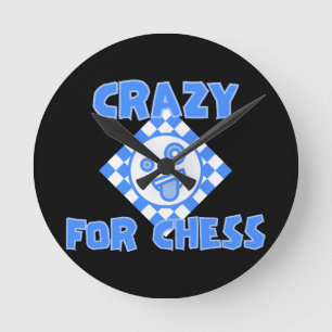 Crazy for chess round clock