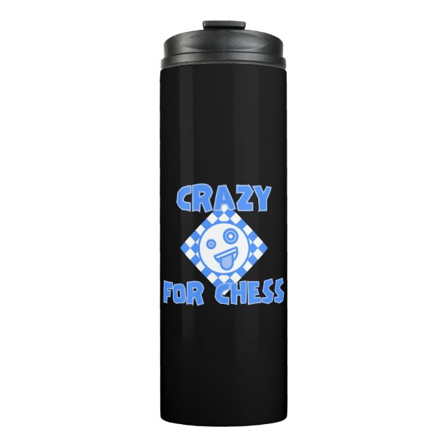 Crazy for chess thermal tumbler (Front)
