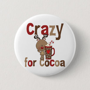Crazy For Cocoa 6 Cm Round Badge