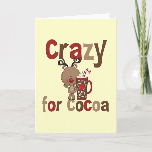 Crazy For Cocoa Holiday Card (Front)