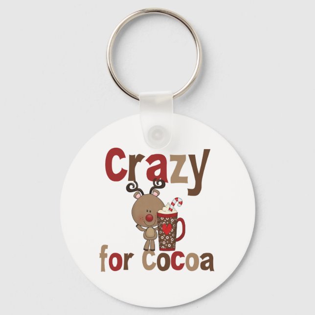 Crazy For Cocoa Key Ring (Front)