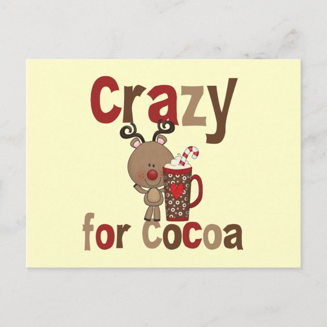 Crazy For Cocoa Postcard (Front)