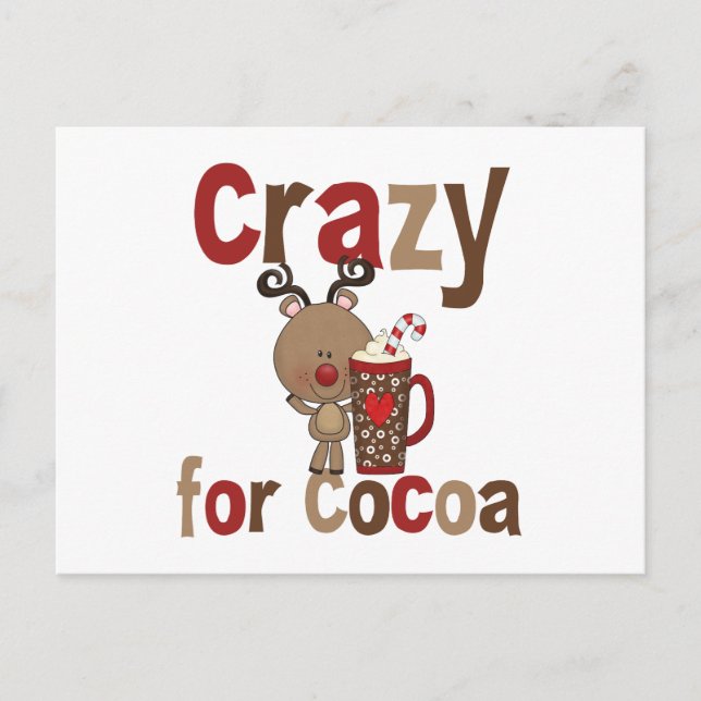 Crazy For Cocoa Postcard (Front)