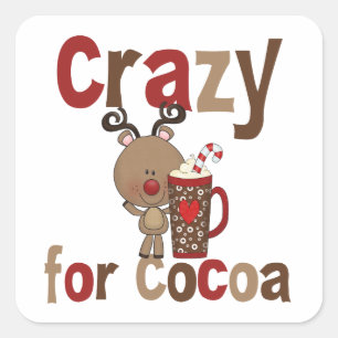 Crazy For Cocoa Square Sticker