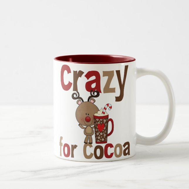 Crazy For Cocoa Two-Tone Coffee Mug (Right)