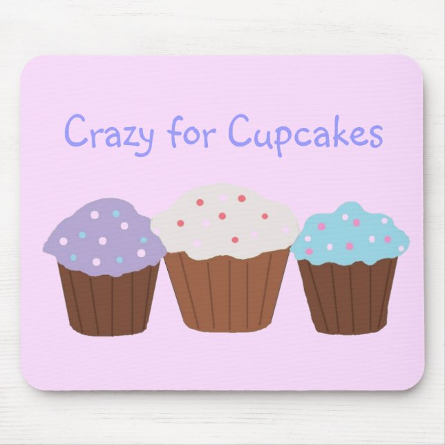 Crazy for Cupcakes Mouse Mat (Front)