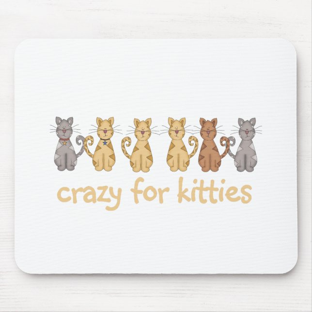 Crazy for Kitties Mouse Mat (Front)