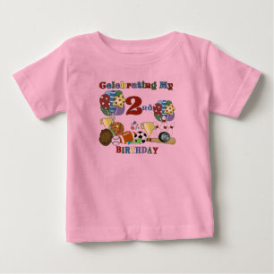 Crazy For Sports 2nd Birthday T-shirts and Gifts