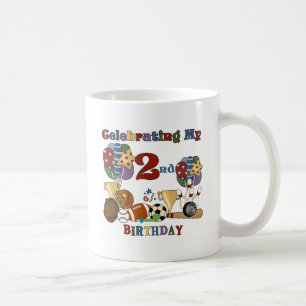 Crazy For Sports 2nd Birthday T-shirts and Gifts Coffee Mug