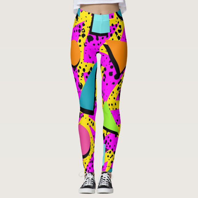 Crazy For the 80s Leggings (Front)