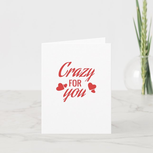 Crazy for you card (Front)