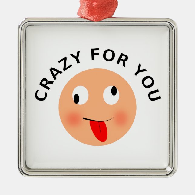 Crazy For You Metal Tree Decoration (Front)