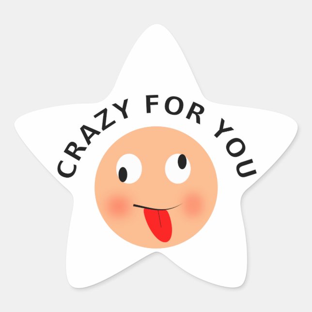 Crazy For You Star Sticker (Front)