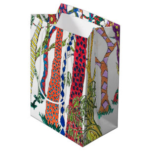 Crazy Forest colourful fun happy Medium Gift Bag