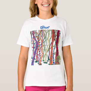 Crazy Forest colourful fun happy named T-Shirt