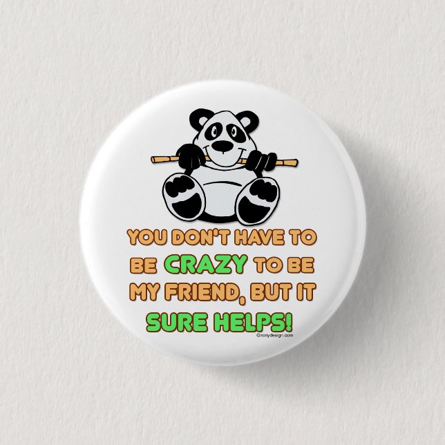 Crazy Friends Buttons (Front)