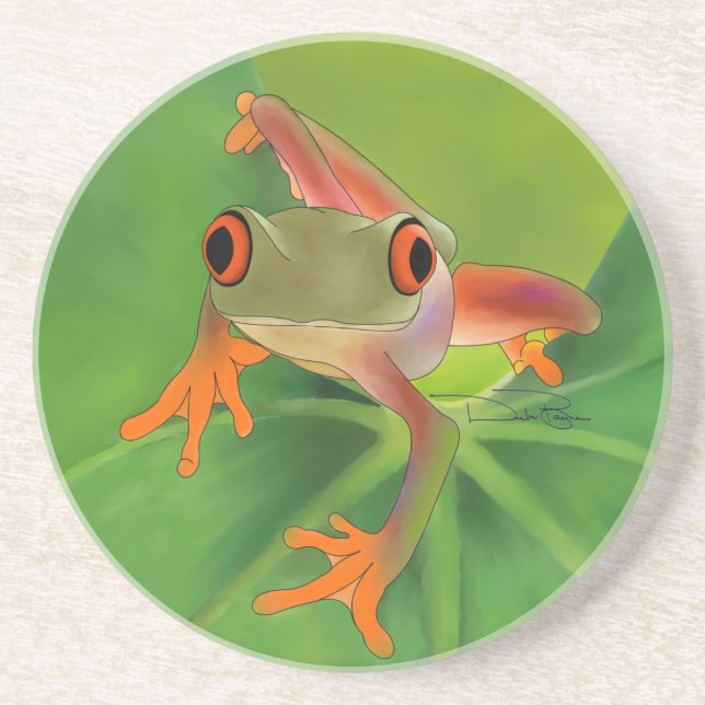 Crazy Frog Coaster with Background (Front)