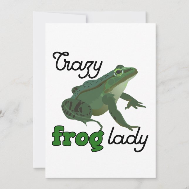 Crazy Frog Lady Frog lover gifts (Front)