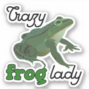 Crazy Frog Lady Frog lover gifts