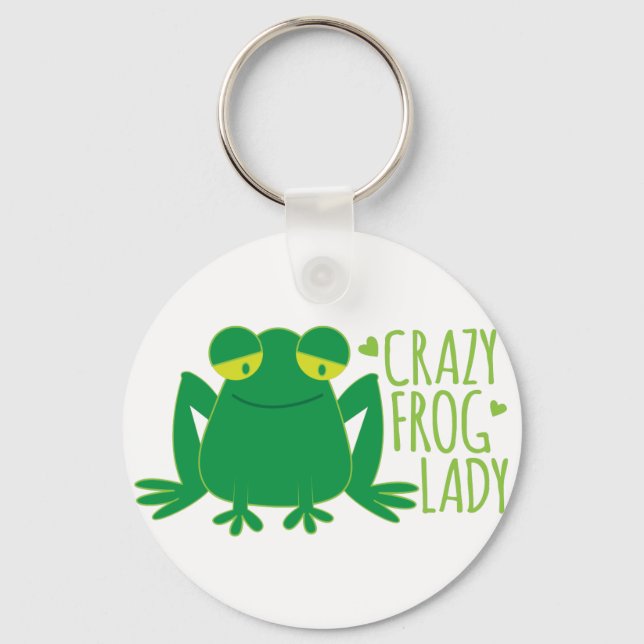 crazy frog lady key ring (Front)