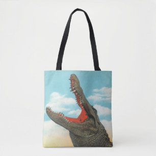 Crazy Fun Alligator Chomp Shoulder Tote Bag